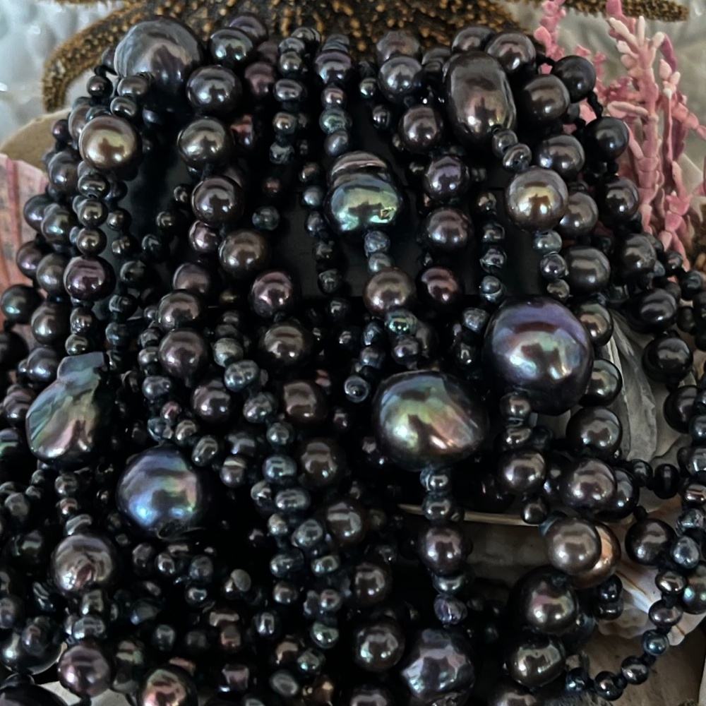 Monies  23 strand Baroque Pearls Bracelet